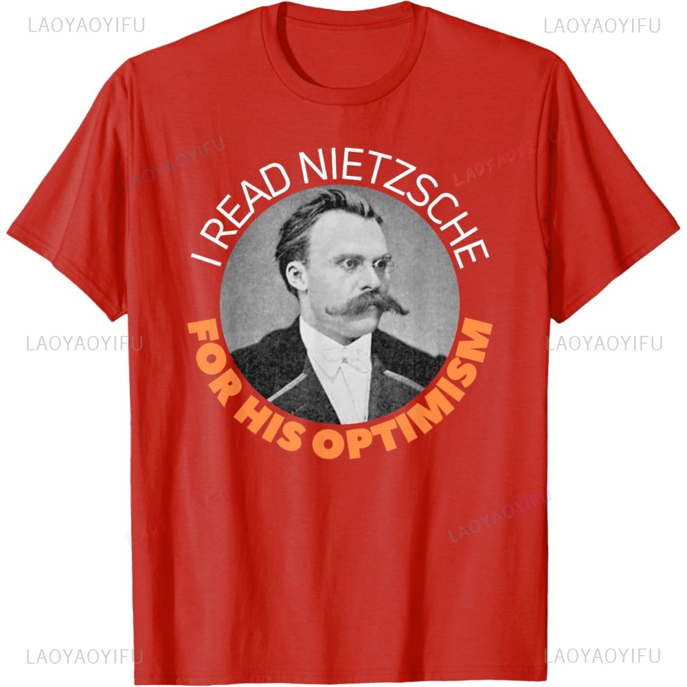 Vintage Fashion Jersey - Футболка Friedrich Nietzche Optimism, немецкая философия