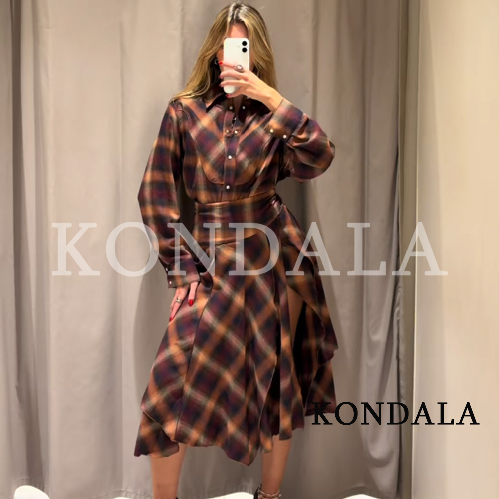 Vintage Fashion Jersey - Женский осенний повседневный комплект KONDALA: классическая